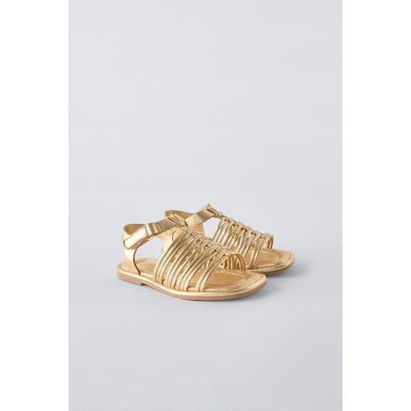 METALLIC STRAP SANDALS - Picture 1 of 4
